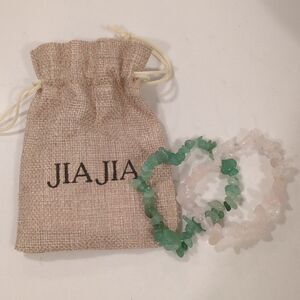 Jia Jia Crystal Beaded Bracelets - set of 2
